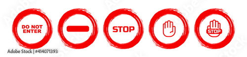 red stop sign