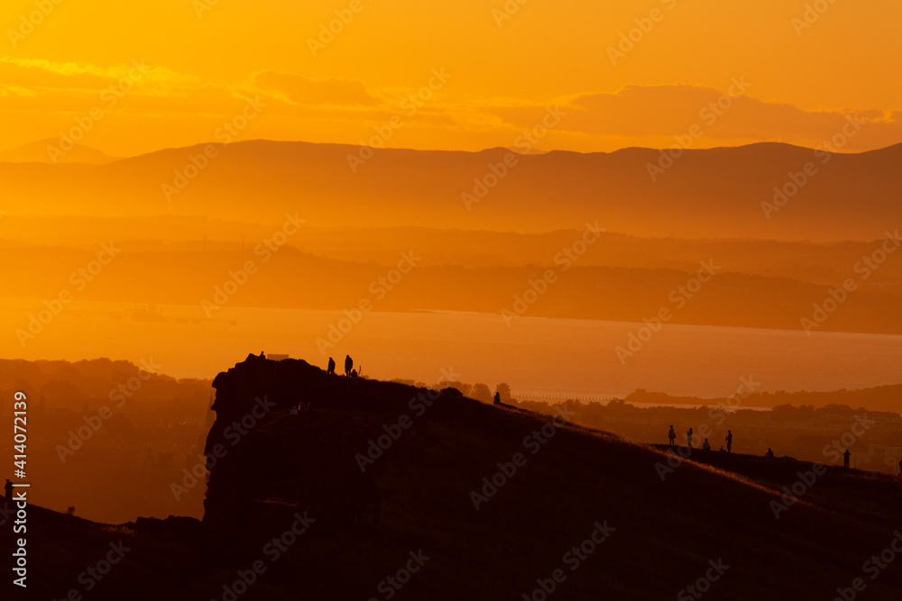 Salisbury Crags Sunset