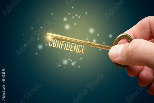 Confidence and personal development self-confidence concept
