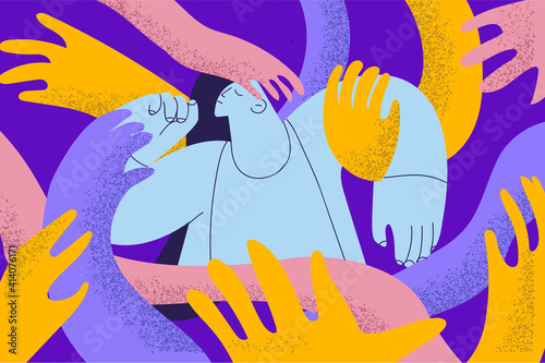 Manipulation, psychological influence, addiction concept