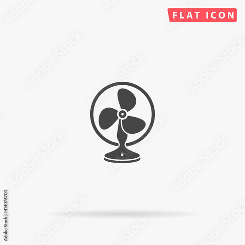 Fan flat vector icon