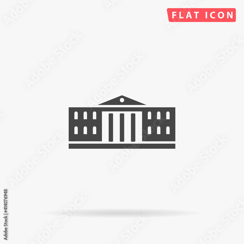 University Building flat vector icon