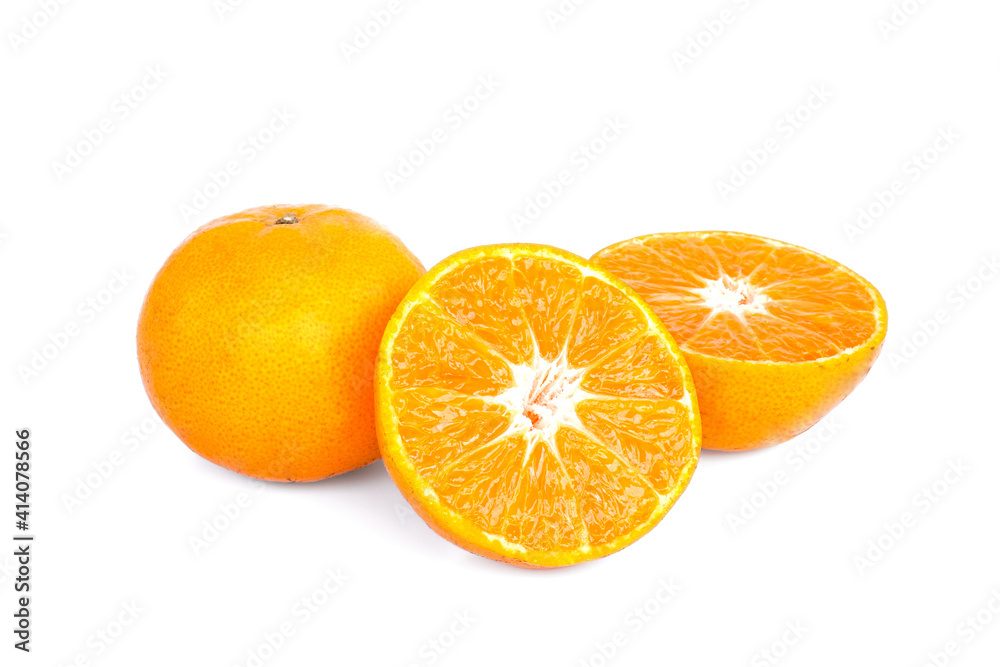 Fresh Oranges isolated on white background. Fresh Oranges isolated on white background.