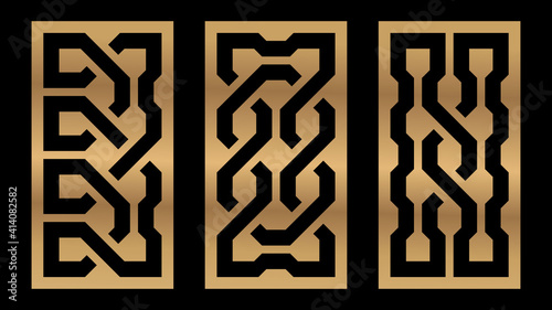 Cutout silhouette panels se...