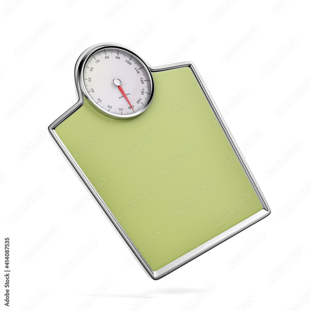 Mechanical weighing scale on white background Mechanical weighing scale on white background
