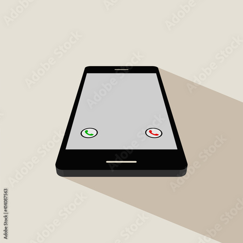 Phone 3d vector graphics