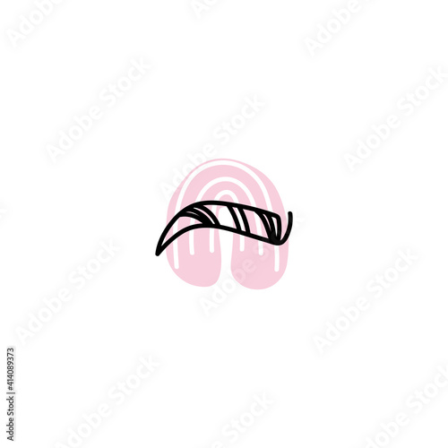 logo for online shop, beaty bar. Contemporary modern trendy vector logo. Highlight cover background. Beauty icon.