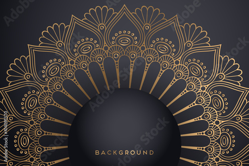 luxury ornamental mandala design background photo