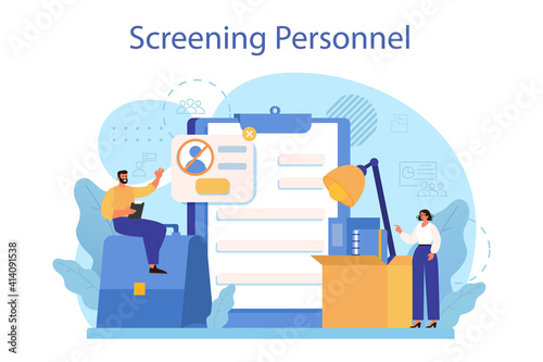 Personnel screening concept. Business recruitment and empolyee
