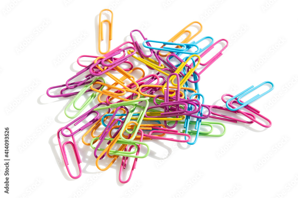 Trombones colorés. Trombones colorés.