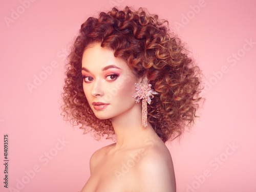 Glamour portrait of beautiful woman