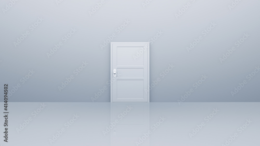 Door Opening to the brilliant Future, way to Heaven and Success. 3D illustration. Door Opening to the brilliant Future, way to Heaven and Success. 3D illustration.