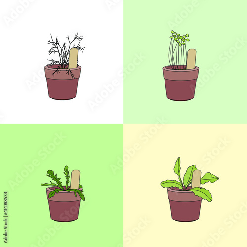 Set with different vegetables. Different sorts and color.