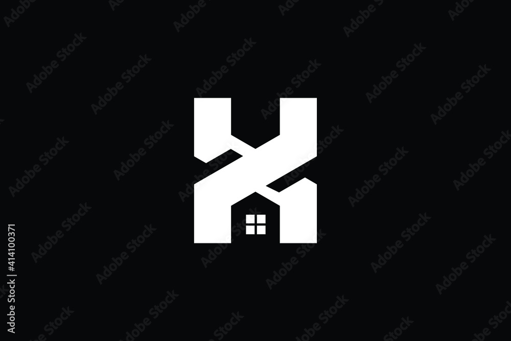 Logo design of X XX in vector for construction, home, real estate, building, property. creative elegant Monogram. Premium Business home logo icon. White color on black background Logo design of X XX in vector for construction, home, real estate, building, property. creative elegant Monogram. Premium Business home logo icon. White color on black background