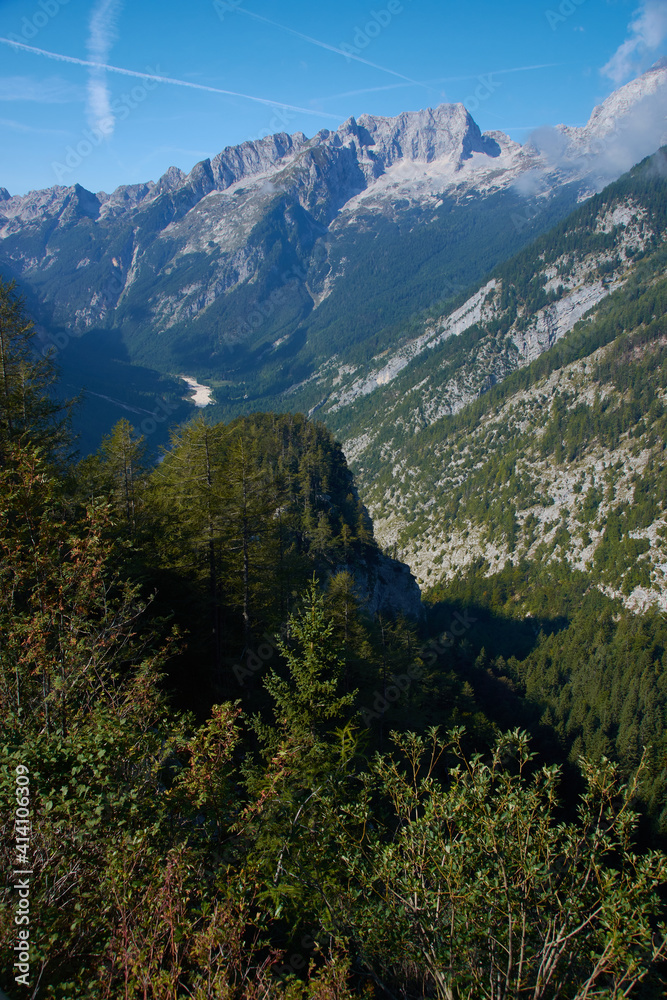 Fototapeta premium Passo della Moistrocca, Werschitz- oder Werschetzpass) 