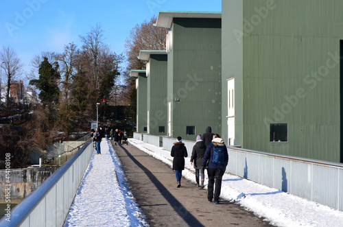 Kraftwerk Birsfelden am Rhein, Basel-Landschaft, Schweiz photo