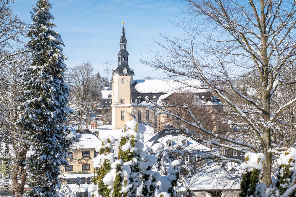 Hoffnungskirche Oberweißbach im Winter