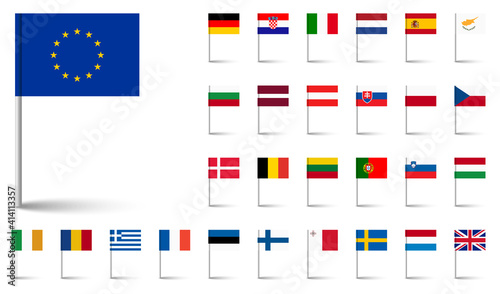 all country flags of European Union
