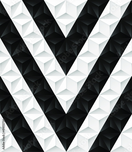 black and white geometric seamless  background