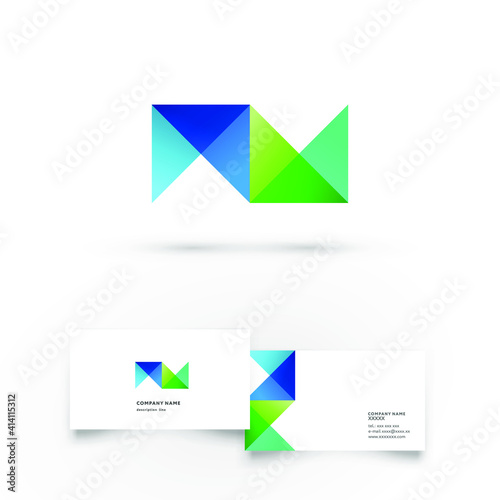 Modern icon design logo element with business card template. Best for identity and logotypes.