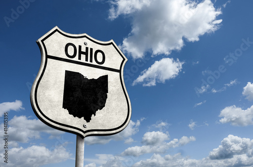 Road sign for US State of Ohio photo