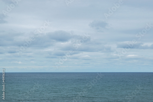 La regla de los tercios aplicada a una imagen del horizonte marino