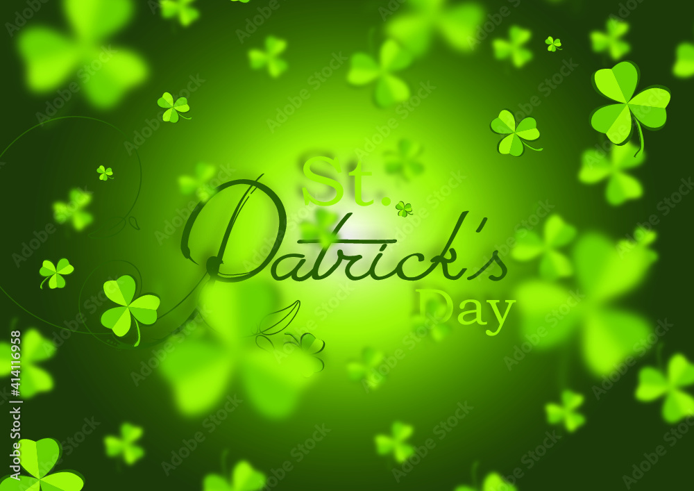 St. Patrick's day green background