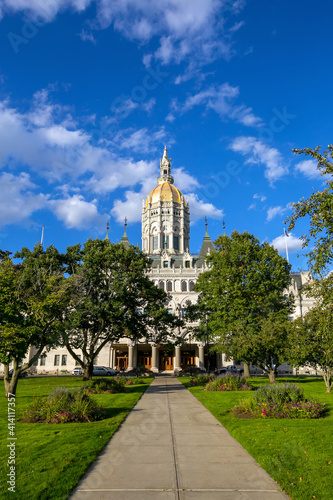 Connecticut State Capitol in downtown Hartford, Connecticut, USA