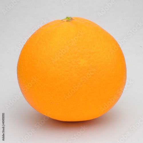 Isolated orange on gray background