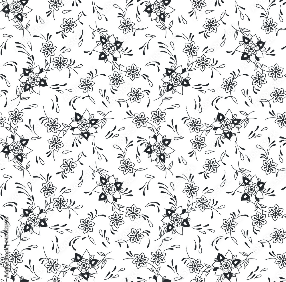 Fototapeta premium seamless floral pattern for background, texture, tile fabric print use