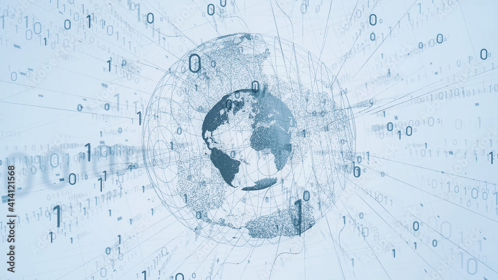 Global communication network concept. Digital transformation. Global communication network concept. Digital transformation.