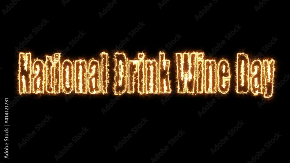 National Drink Wine Day, on Black Backgrand