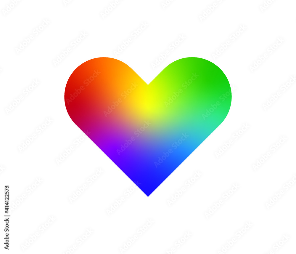 Rainbow heart, Heart icon, lgbt color . symbol of homosexual love, Vector illustration. Lgbt community sign ,isolated on white background. Rainbow heart, Heart icon, lgbt color . symbol of homosexual love, Vector illustration. Lgbt community sign ,isolated on white background.