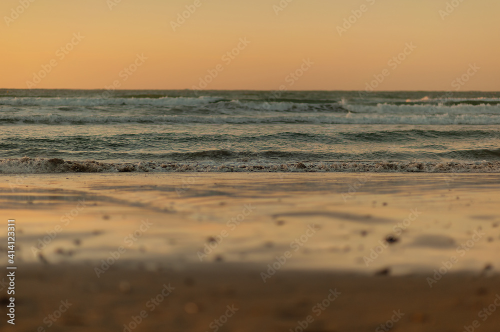seascape during the golden hour