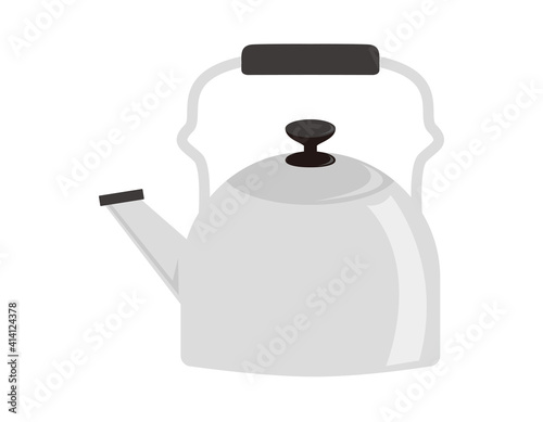 やかんのベクターイラスト　ケトル　キッチン用品