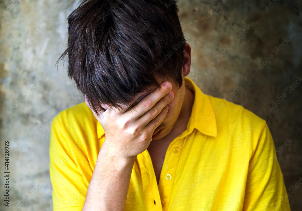 Fototapeta premium Sad Young Man