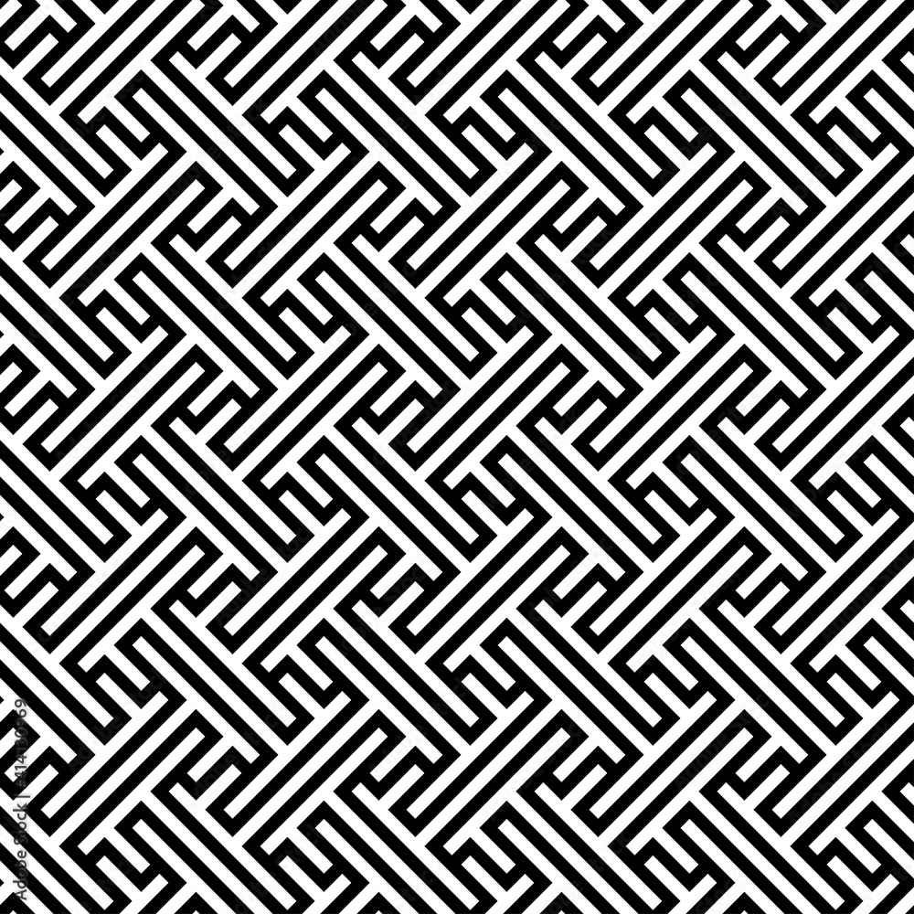 Seamless abstract geometric background. Vector black white pattern Seamless abstract geometric background. Vector black white pattern