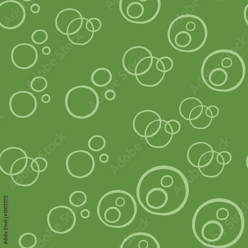 Vector seamless texture background pattern. Hand drawn  green colors.