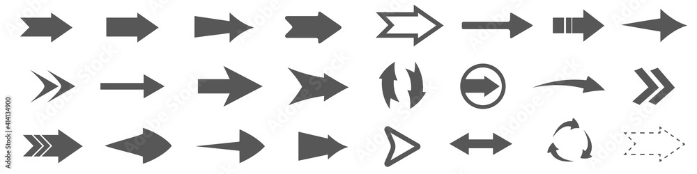Vector illustration of arrow icons set Vector illustration of arrow icons set