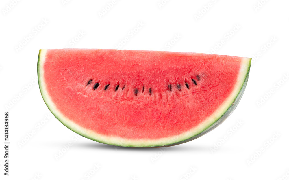 Sliced of watermelon on white background. Sliced of watermelon on white background.