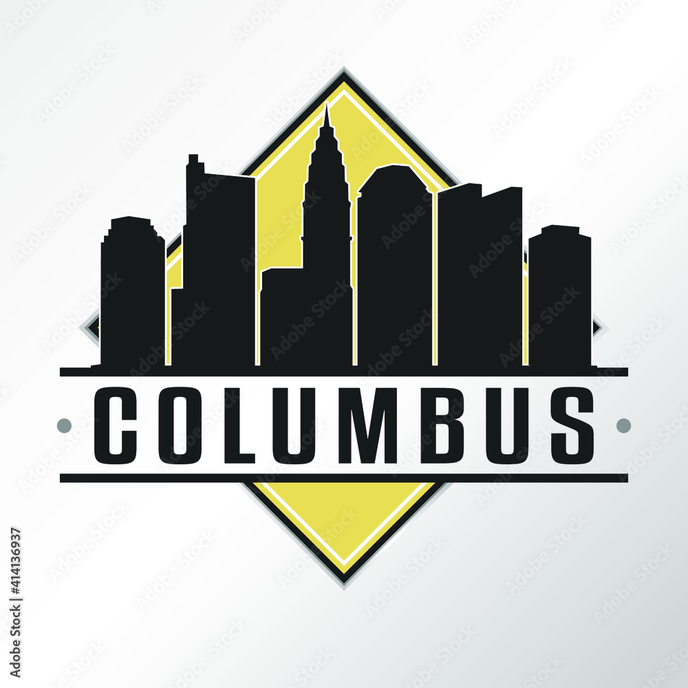Columbus Ohio Skyline Logo. Adventure Landscape Design. Vector Illustration Cut File. Columbus Ohio Skyline Logo. Adventure Landscape Design. Vector Illustration Cut File.