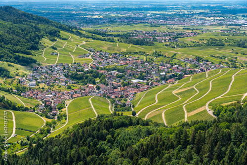 View from the castle Yburg over Varnhalt