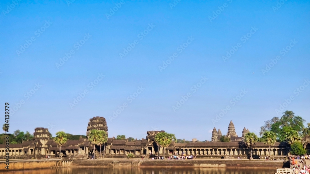 Angkor Wat. Old Khmer Temple in ancient ruins. Unesco World Heritage Site. Siem Reap Province. Cambodia. South-East Asia