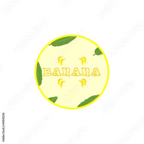 Banana vector logo icon template