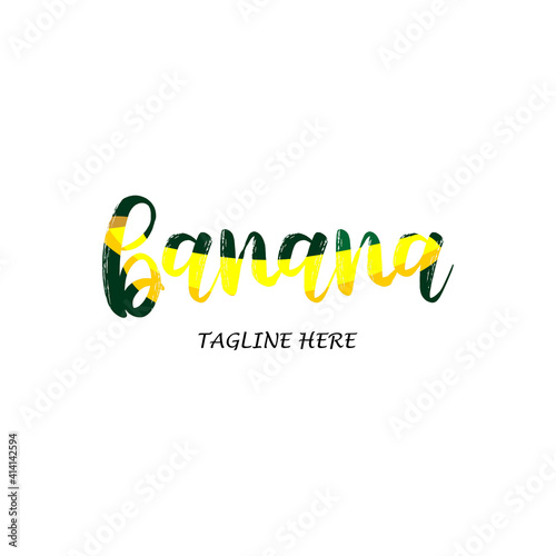 Banana vector logo icon template