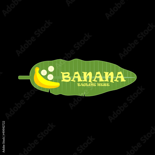 Banana vector logo icon template