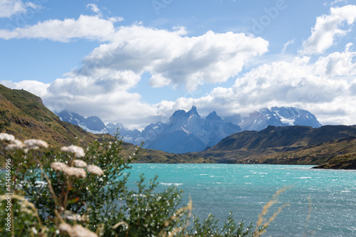 Lac Pehoé à Torres del Paine, Chili