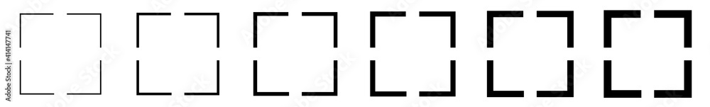 Full Screen Icon Black | Fullscreen Illustration | Video Expand Button Symbol | Enlarge Frame Logo | Viewfinder Sign | Isolated | Variations Full Screen Icon Black | Fullscreen Illustration | Video Expand Button Symbol | Enlarge Frame Logo | Viewfinder Sign | Isolated | Variations