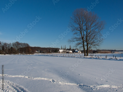 ländliche Schneelandschaft, Mülheim an der Ruhr