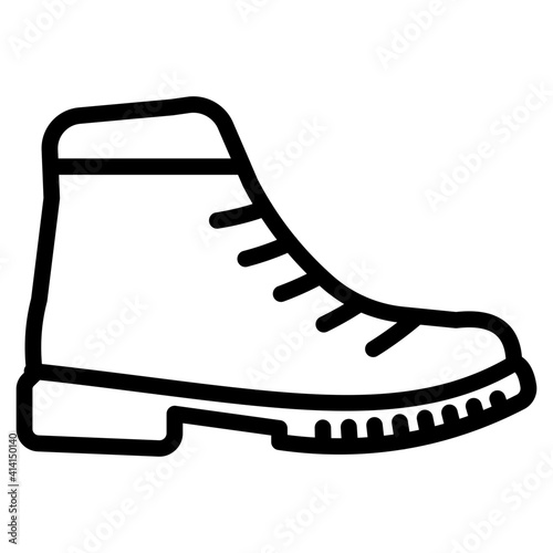 
       An icon design of ankle shoe 